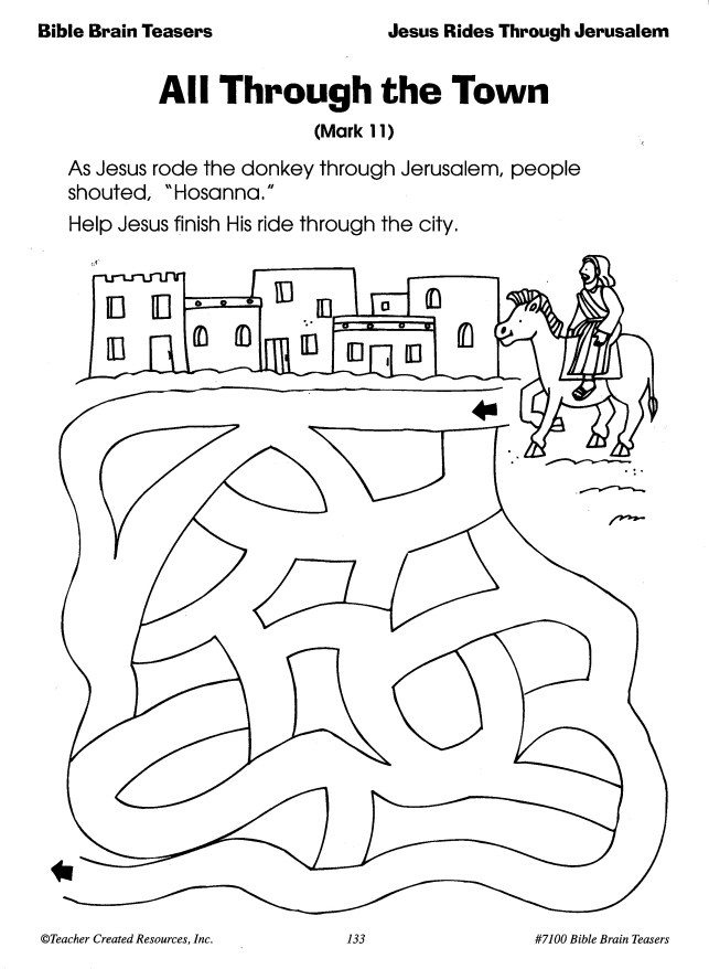 palm sunday coloring pages religious children - photo #9